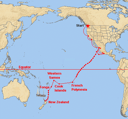 Elkins Voyage Map
