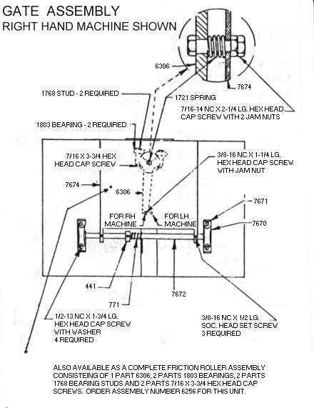 No. 6 gate assy