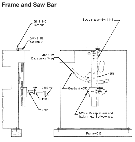 25 frame&saw bar