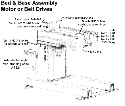 4-5-6PL bed & base